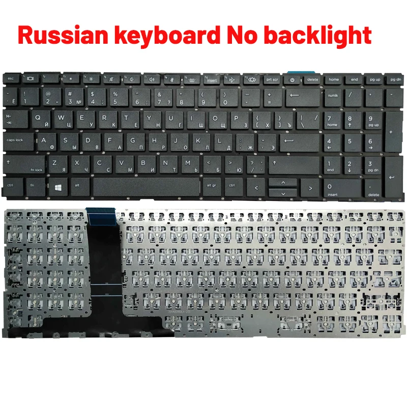 Imagem -03 - Teclado do Portátil com Retroiluminação sem Retroiluminação para hp 455 450 g8 g9 655 650 g8 g9 Russo us uk Espanhol Francês Novo