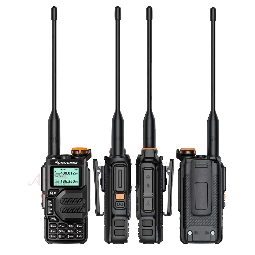 Quansheng-walkie-talkie UV-K5デュアルバンド,ポータブル,200チャンネル,TPYE-Cケーブル,卸売り,10個