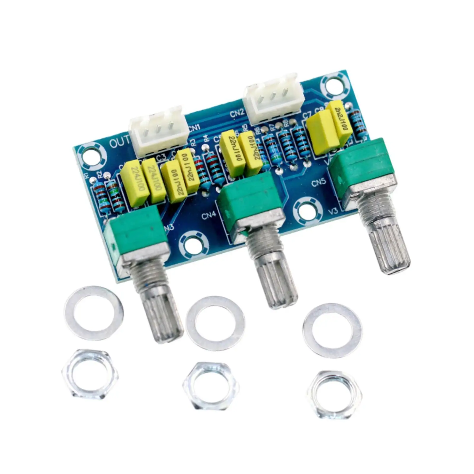 Modul Preamplifier Audio Kontrol Nada Treble Bass Papan Penyetelan Audio yang Kokoh