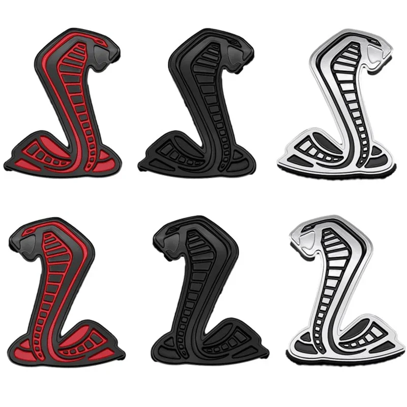 Metal Car Front Grille Emblem Rear Trunk Badge Sticker for Ford Shelby GT500 Mustang Fiesta Focus Mondeo Kuga Ranger Explorer