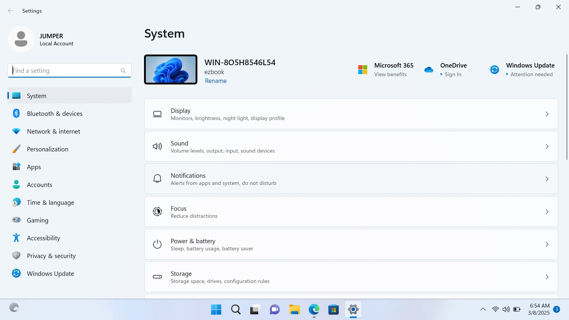 14 Inch 64 Bit Windows 10 Laptops PC EZbook S5 Computer 6GB LPDDR4 RAM 128GB SSD ROM 1080p FHD N4020 CPU with 4-Core Processor