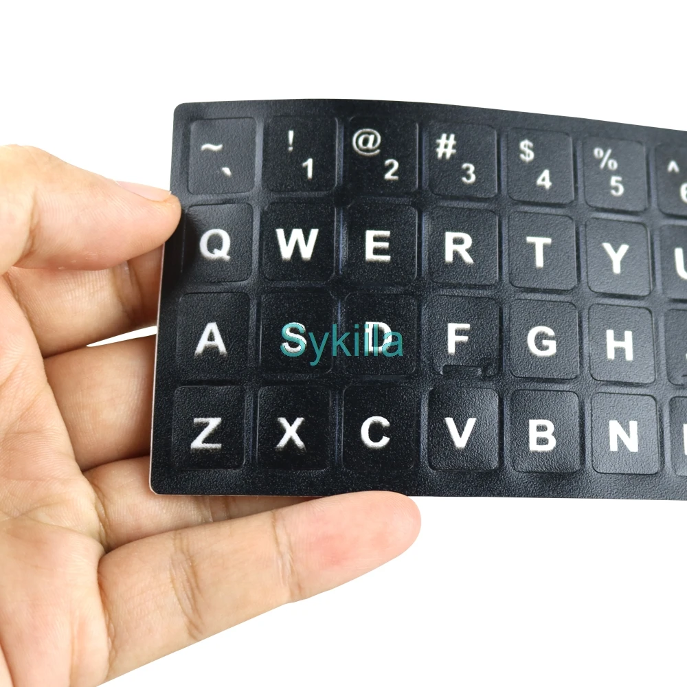 ملصق مفتاح لوحة المفاتيح لأجهزة الكمبيوتر المحمول والكمبيوتر المحمول وملصق جلدي لسطح المكتب الروسية الكورية والعربية والتايلاندية واليابانية والإيطالية