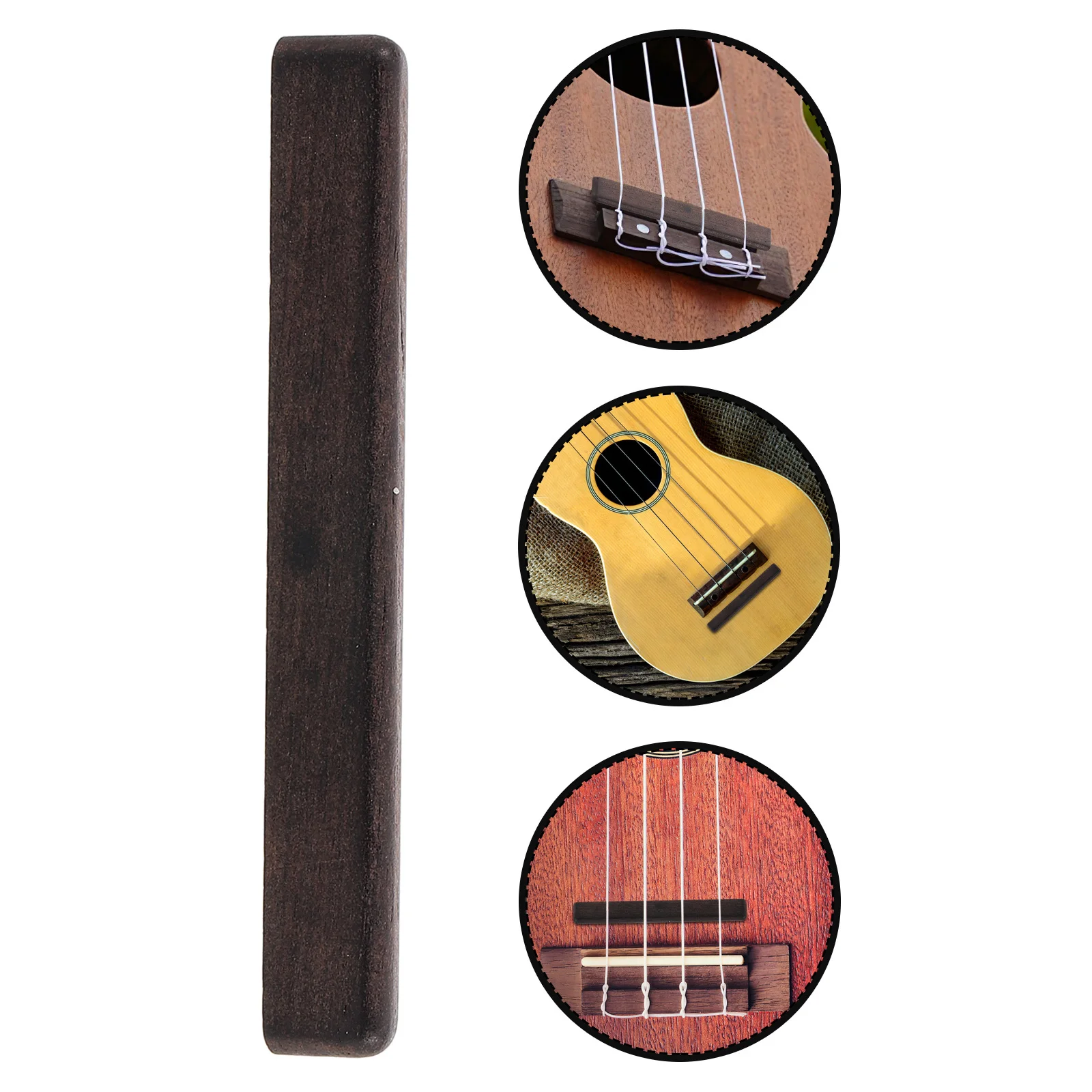 

Durable Wood Ukulele Bridge Saddle Enhance Tonal Quality Stable String Alignment Beginners Experienced Players Accessories