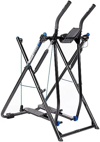 Total Body Fitness Workout Exercise Elliptical Glider Supports 250-300lbs with Low-Impact Design for Home Gym