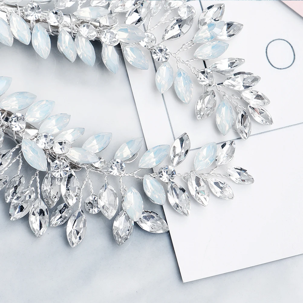 

2Pcs Rhinestone Clips Women Girls Vintage Barrettes Durable Metal Girls Barrettes Bobby Pins Wedding Accessories