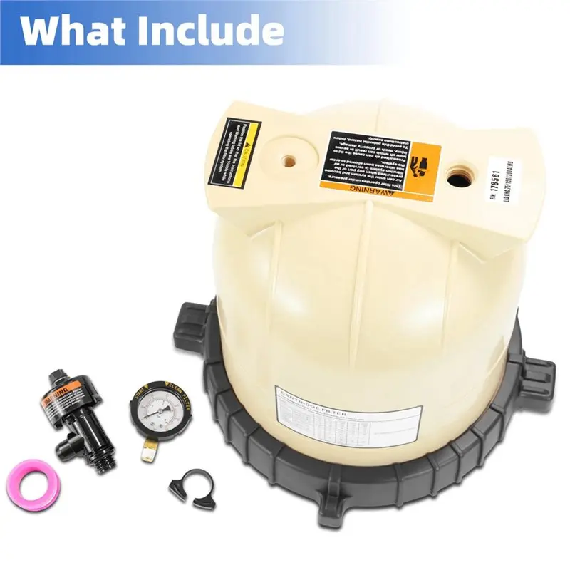 T22C Cartridge& De Pool Filter Replacement Lid 178561 For Pentair Clean& Clear CC75, CC150, CC200 190058 9820980 59052900