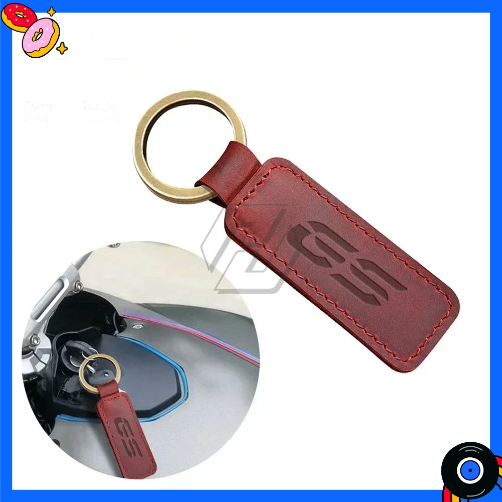 

For BMW Motorrad GS Keychain / Key Ring F800GS / F850GS / R1200GS / R1250GS / G310GS / G650GS – Cowhide Leather