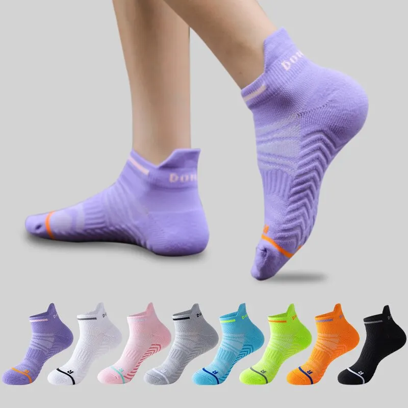 5 Pairs/Lot Men Sport Socks Athletic Cycling Socks Breathable Outdoor Socks Basketball Fitness Running Socks For Men And Women