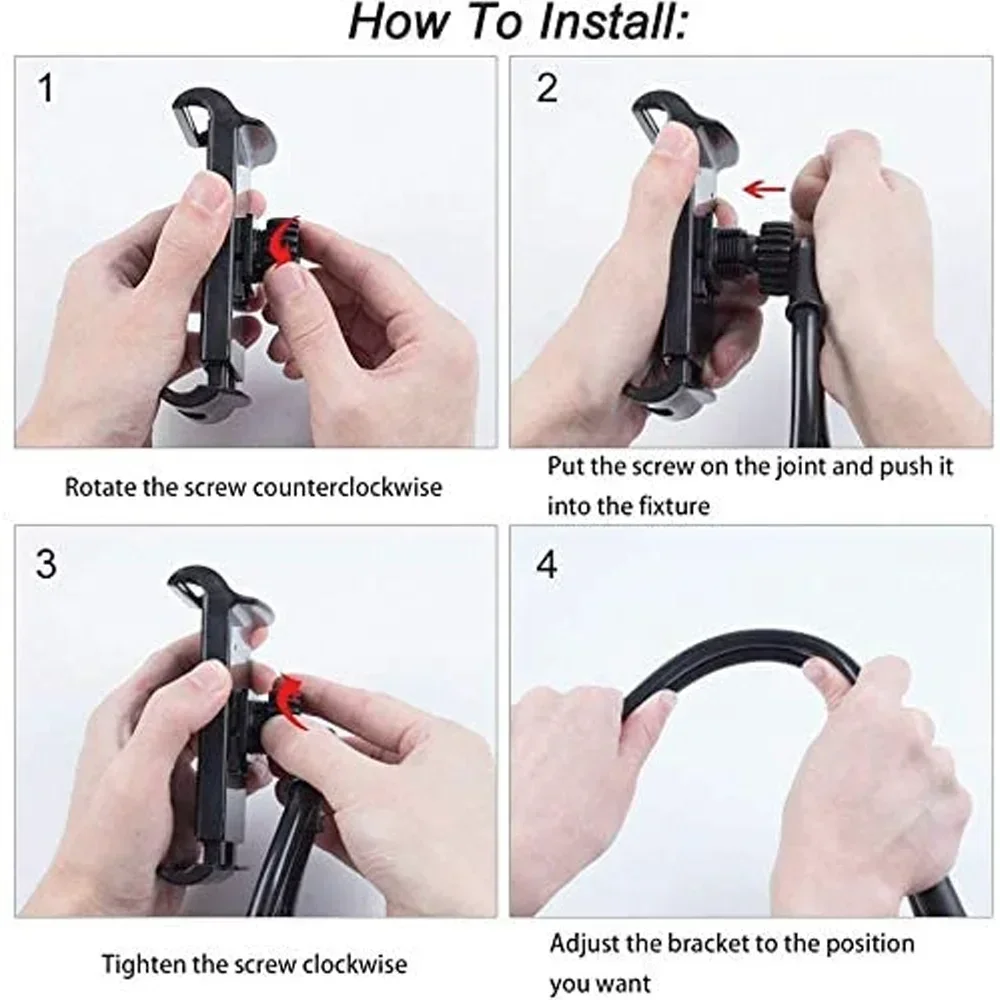 Hals-Handyhalter, Flexibler Hängehalter für Bett, Freihändiger Handyständer mit Komfortpolster für Reisen, Zuhause und Büro – Detail 8