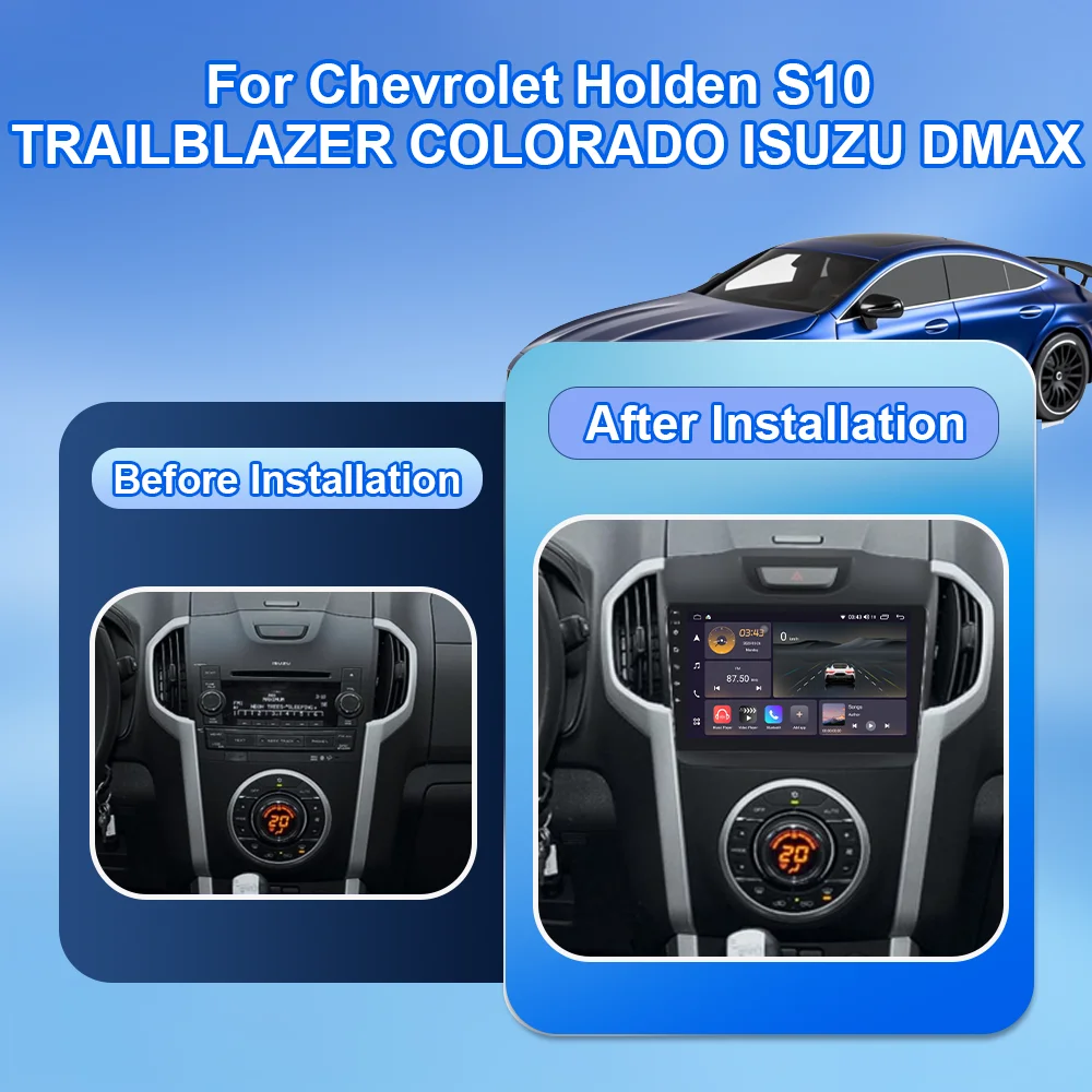 Android15 Carplay For Chevrolet Holden S10 TRAILBLAZER COLORADO ISUZU DMAX Car Radio Audio Multimedia video Player Stereo 4G BT
