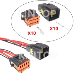 1 Set 10 Pins Auto Connector For Chevrolet Peugeot 98823-1011 98816-1011 Car Wiring Harness Unsealed Socket AC Assembly