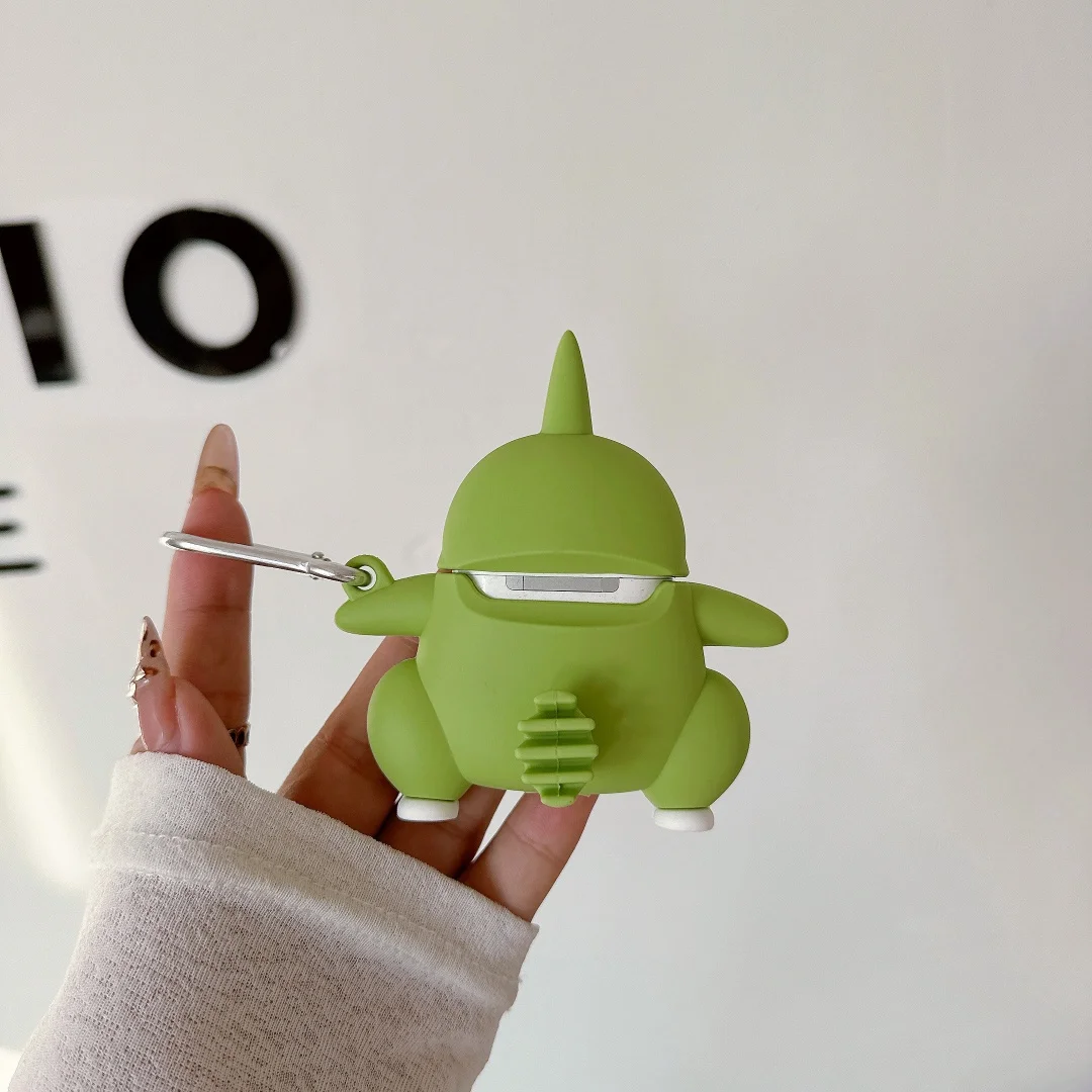 Etui na słuchawki 3D Pokemon Larvitar Tyranitar do Apple AirPods 1 2 3 4 Pro Pro 2nd Pro2 POKEMONS Ball silikonowe etui Bluetooth — zdjęcie produktu 4
