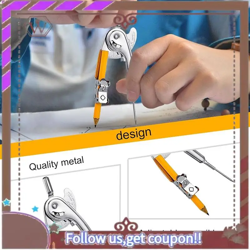 ABBG-20 مجموعات منقلة وبوصلة للطلاب - مجموعة الرياضيات الهندسية للطلاب - مع بوصلة قلم رصاص، منقلة الرياضيات 180 درجة