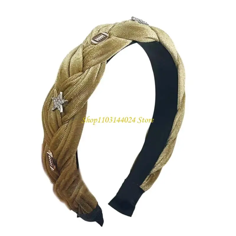 N5KE Girl Fashion Star Headbands Braided Headwear Hairbands Casual Headwear
