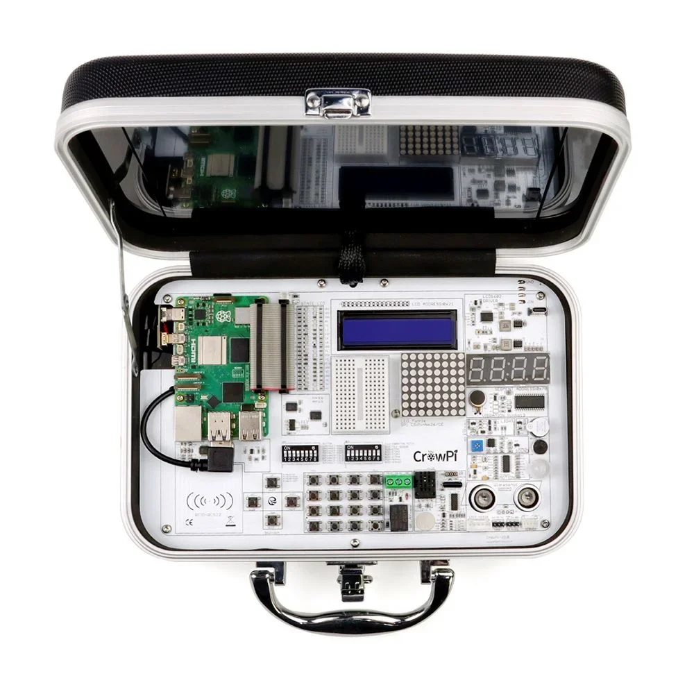New CrowPi Compact Raspberry Pi Educational Kit with 9inch display Compatible with Raspberry Pi 5 as popular child gift
