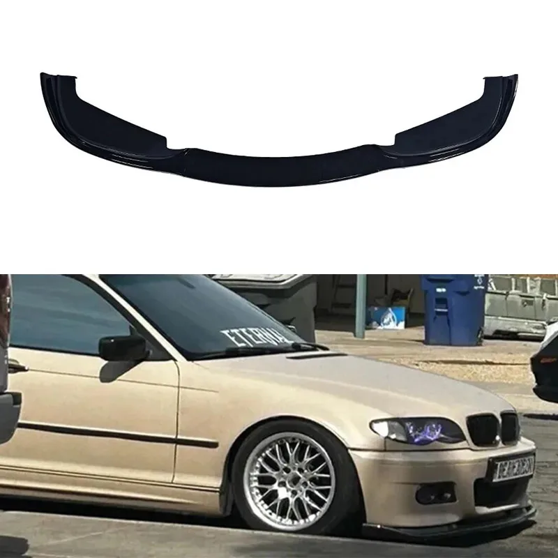 

Front Bumper Sp Lip Spoiler For 3 Series E46 M3 1998 1999 2000 2001 2002 2003 2004 2005 Gloss Black Facelift Bodykits