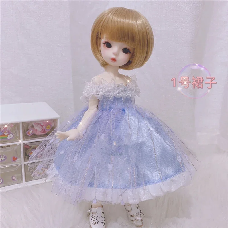 28cm Baby Doll's Clothes Suit 1/6 BJD Uniform Girl's Dress Up Toys Skirt Accessories