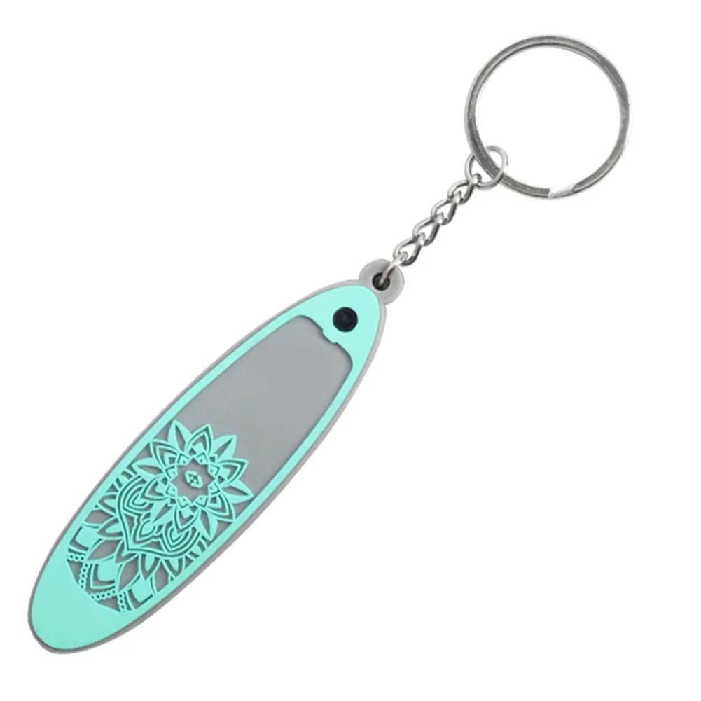 Surfing Paddle Board Keychain Accessory PVC Tape And Reliable Alloy Buckle Fastening System High Quality Alloy Buckle