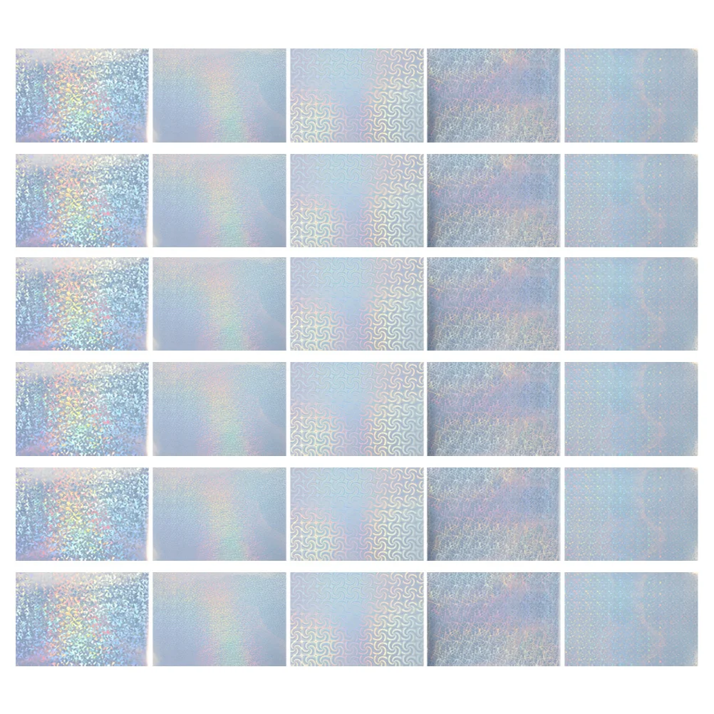 

Pet Paper Waterproof Sunproof Self Adhesive Film For Diy Scrapbook Decor Laptop Sticker Holographic Diy Film