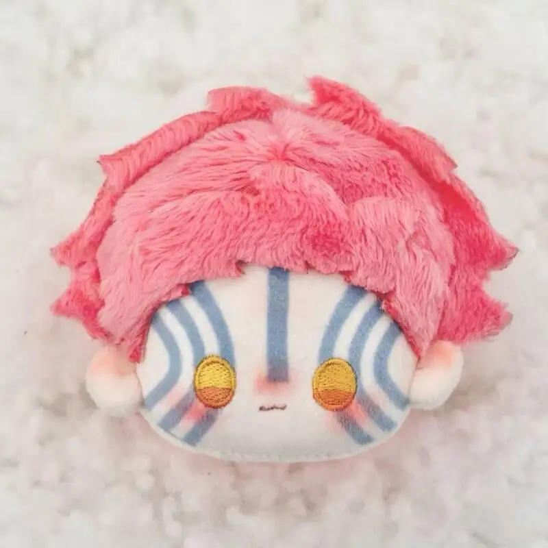 Demon Slayer: Kimetsu No Yaiba Akaza Kokushibo Tuanzi The Big Head Plush Toy Palm Doll Two-Dimensional Itabag Decorative Gift