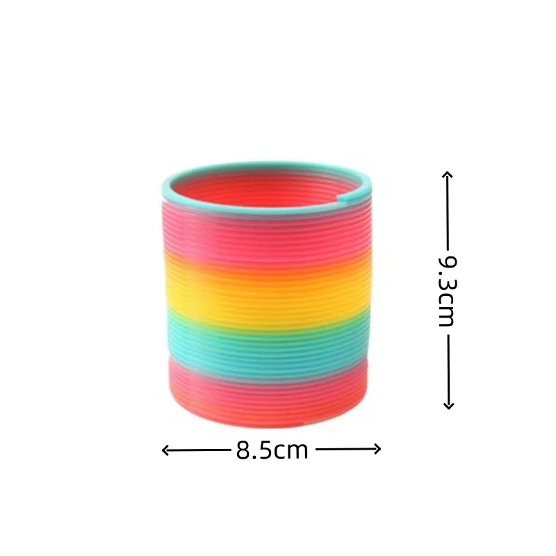 1pcs Rainbow Magic Springs Toy For Party Folding plastic spring coil  Decompression creative magic toy  Kids Birthday Party toys