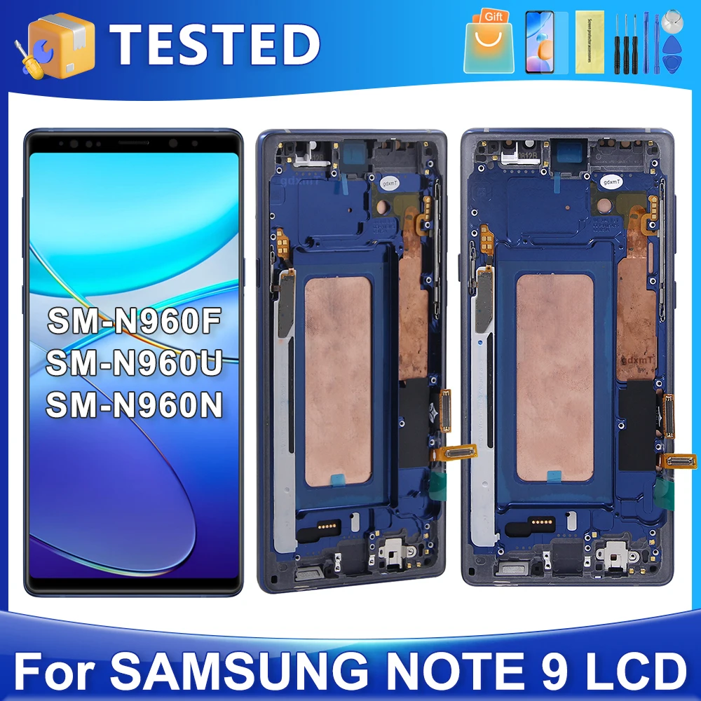 Note 9 For Samsung Tested For Note9 N960 N960F N960U N960W LCD Display Touch Screen Digitizer Assembly Replacement