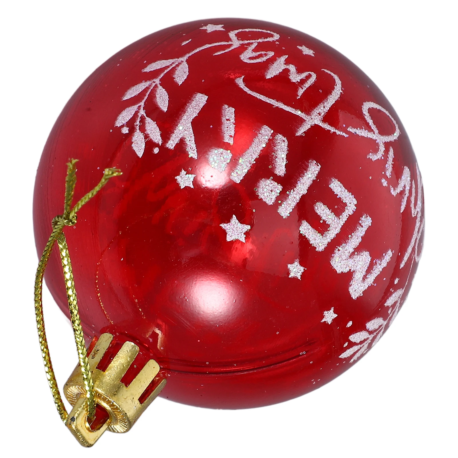 

6pcs Ball Ornaments 6cm Christmas Ball Ornaments Transparent PET Hanging Decor for Tree Wall Fireplace Holiday Party