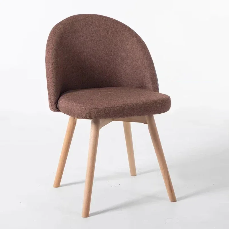 Nordic Mid-century Dining Chairs Single Person Interior Comfortable Backrest Dining Chairs Living Room Tumbonas Furniture