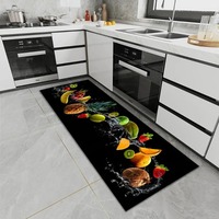 Fruit Vegetable Carpet for Kitchen or Entrance Machine Washable Non-Slip Rug Home Decor Large Size for Household Use Floor Mat