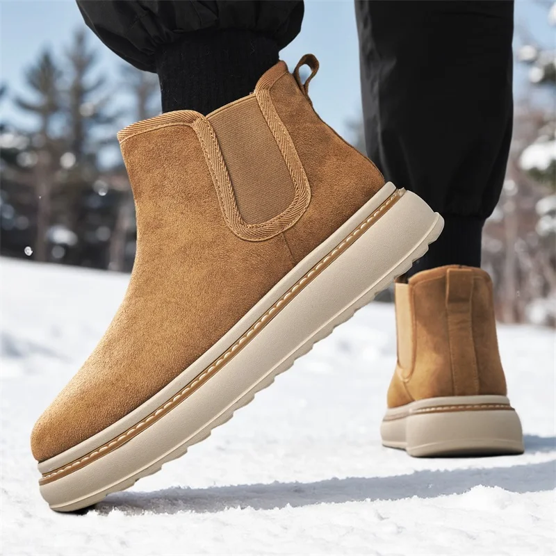 

Outdoor Hiking Shoes Boots for Women Platform Snow Boots Comfortable Walking Shoes Plush Keep Warm Men Boots Winter Ankle Boots