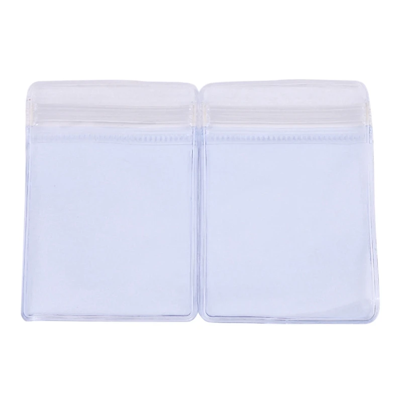 150Pc 6X4cm Zipper Closure Bags Clear Poly Bag Reclosable Plastic Small Baggies