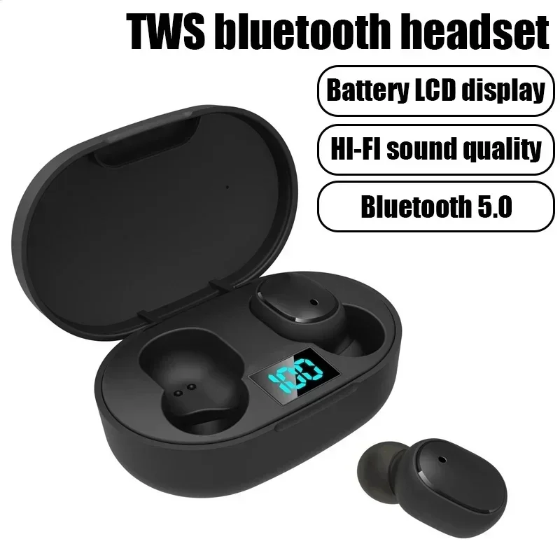 Wireless Earphone Waterproof  Headset 9D Stereo Bluetooth  Earbuds TWS  Headphone With Charging Case