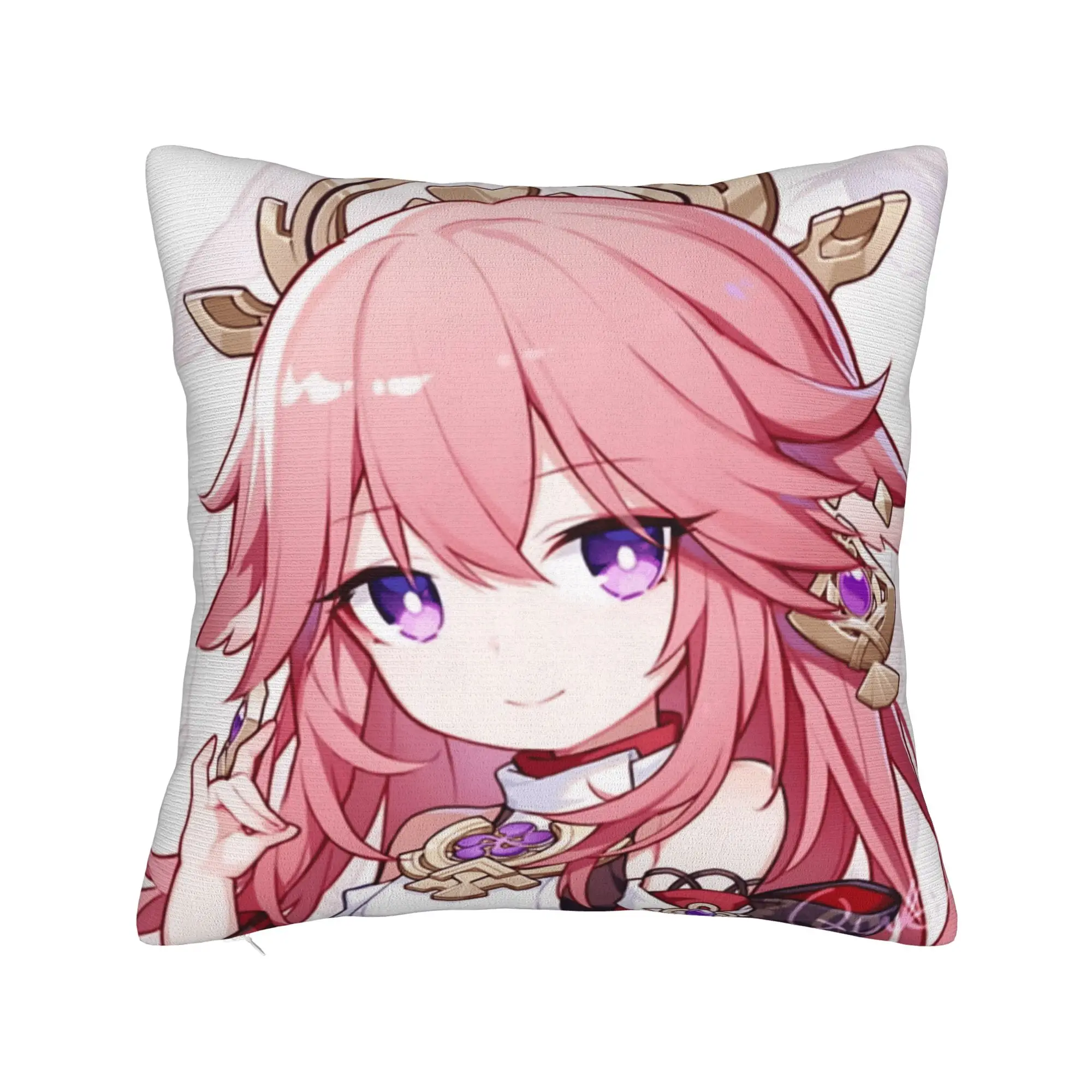 Anime Game G-Genshin Impact Pillowcases  Cute Funny Pillow Case For Living Room Chair Graphic Pillow Cover
