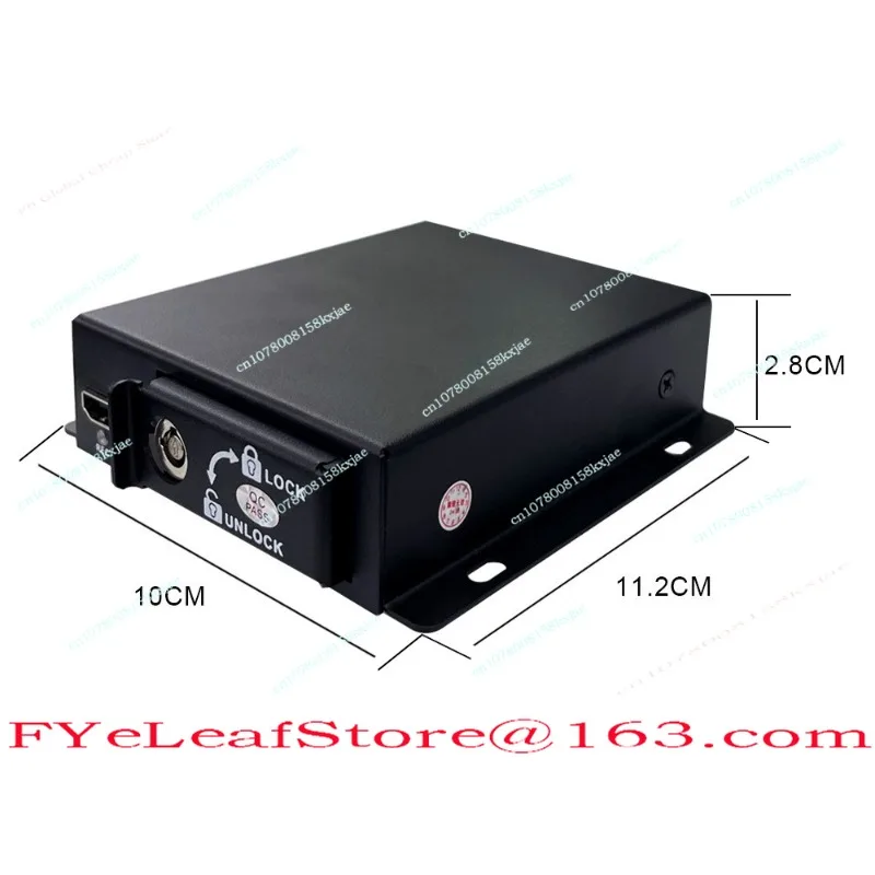 8MP Mini 2CH Vehicle Mobile Car DVR  Camera CVBS Cctv Recording Box  Video Recorder 2 Channel DVR for Truck Bus