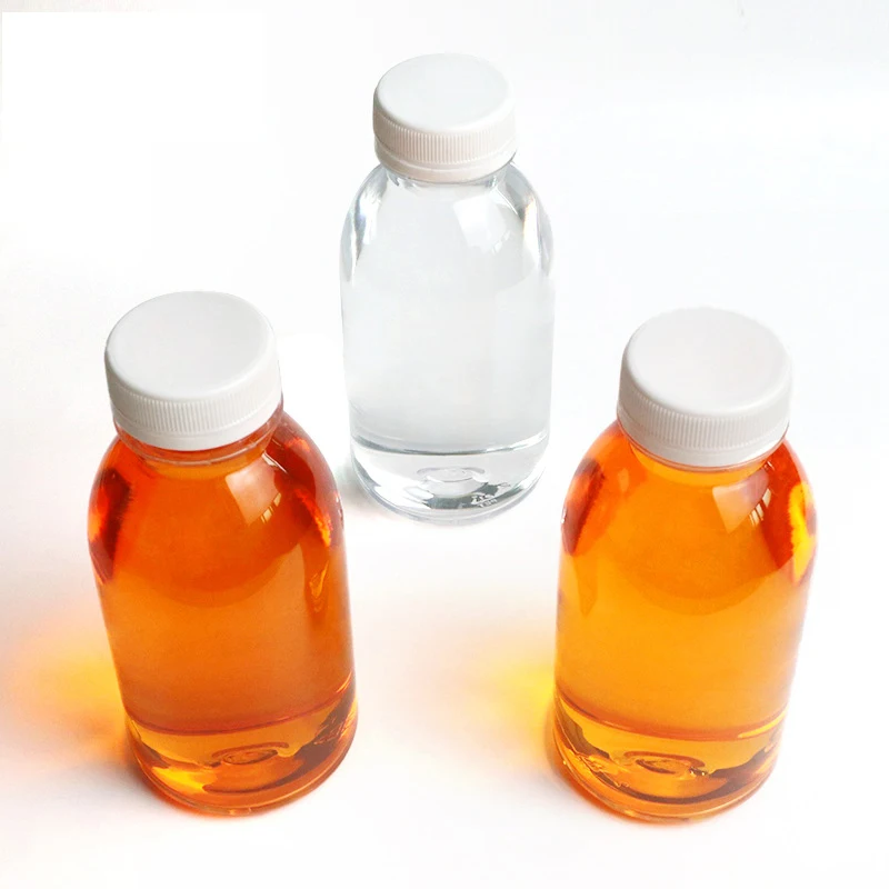 ^6Pcs 250ml Milk Bottles Small Juice Bottles Leakproof Milk Bottles Portable Beverage Bottles Plastic Empty Water Bottle