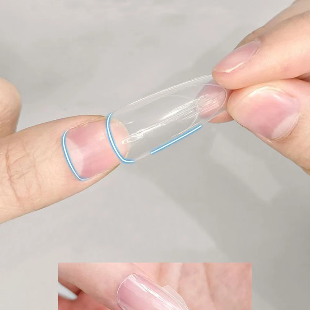 180 قطعة وضع أظافر ساندويتش لتمديد الأظافر نعش اللوز 15 حجم مسمار تمديد سريع أشكال مزدوجة أسفل وأعلى أدوات مانيكير #3