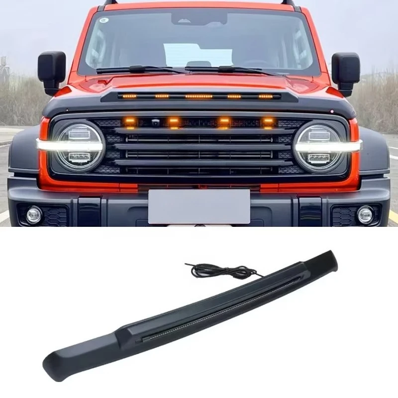 

Off-road 4x4 ABS Machine Cover With LED Light Sand and Stone Baffle for Tank 300 Block Engine Hood Baffle Accessories