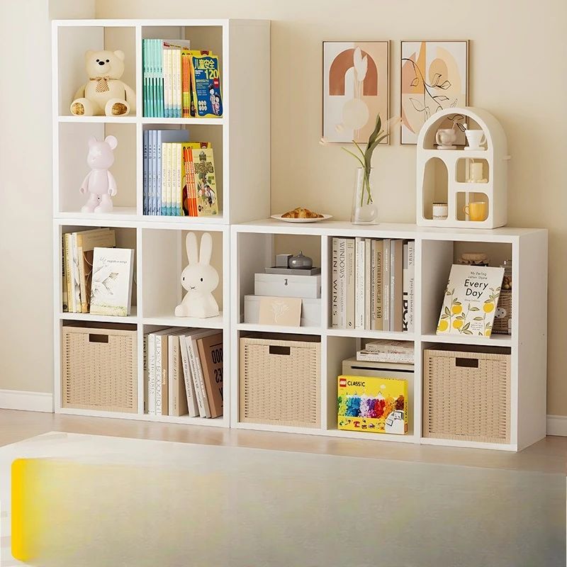 

Lattice storage cabinet Free combination cabinet Wrought iron cabinet Children's bookshelf Steel bookcase