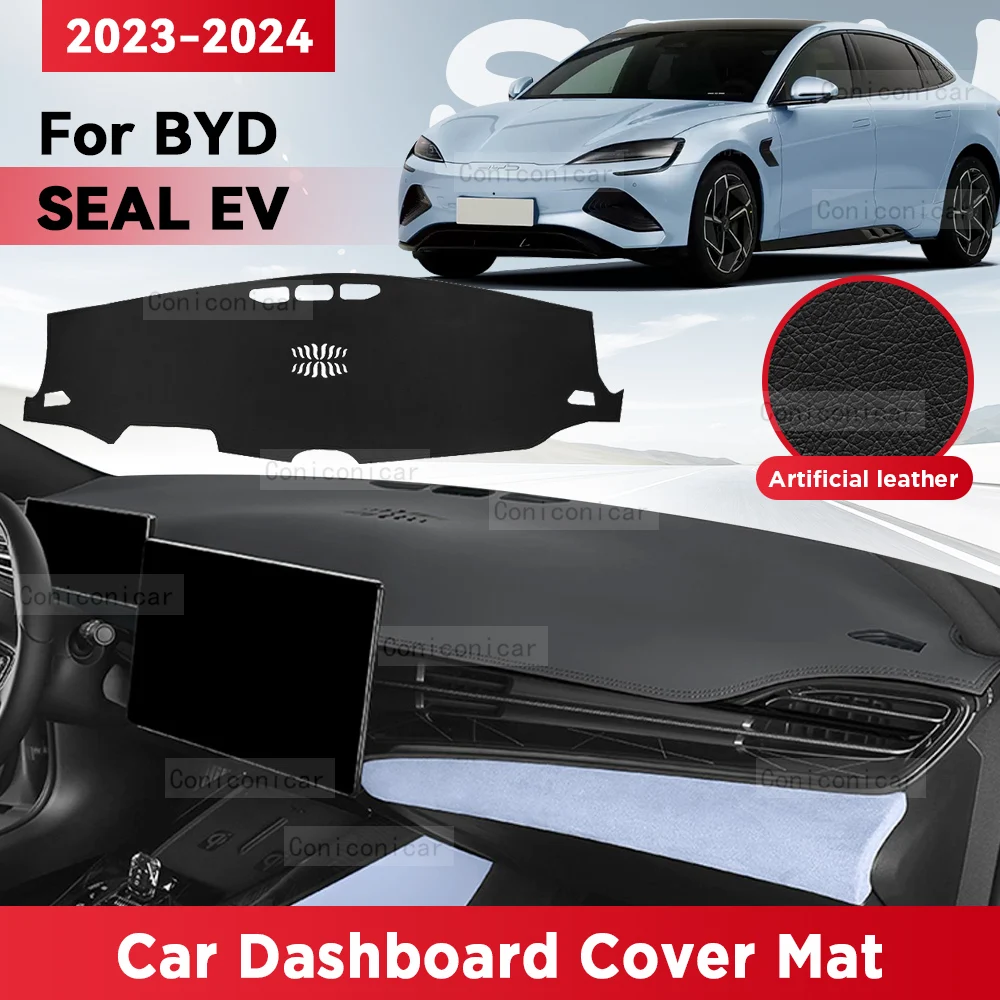 For BYD SEAL EV Electric 2023 2024 Car Dashboard Cover Mat Sun Shade Pad Avoid Light Mat Instrument Protection Accessories