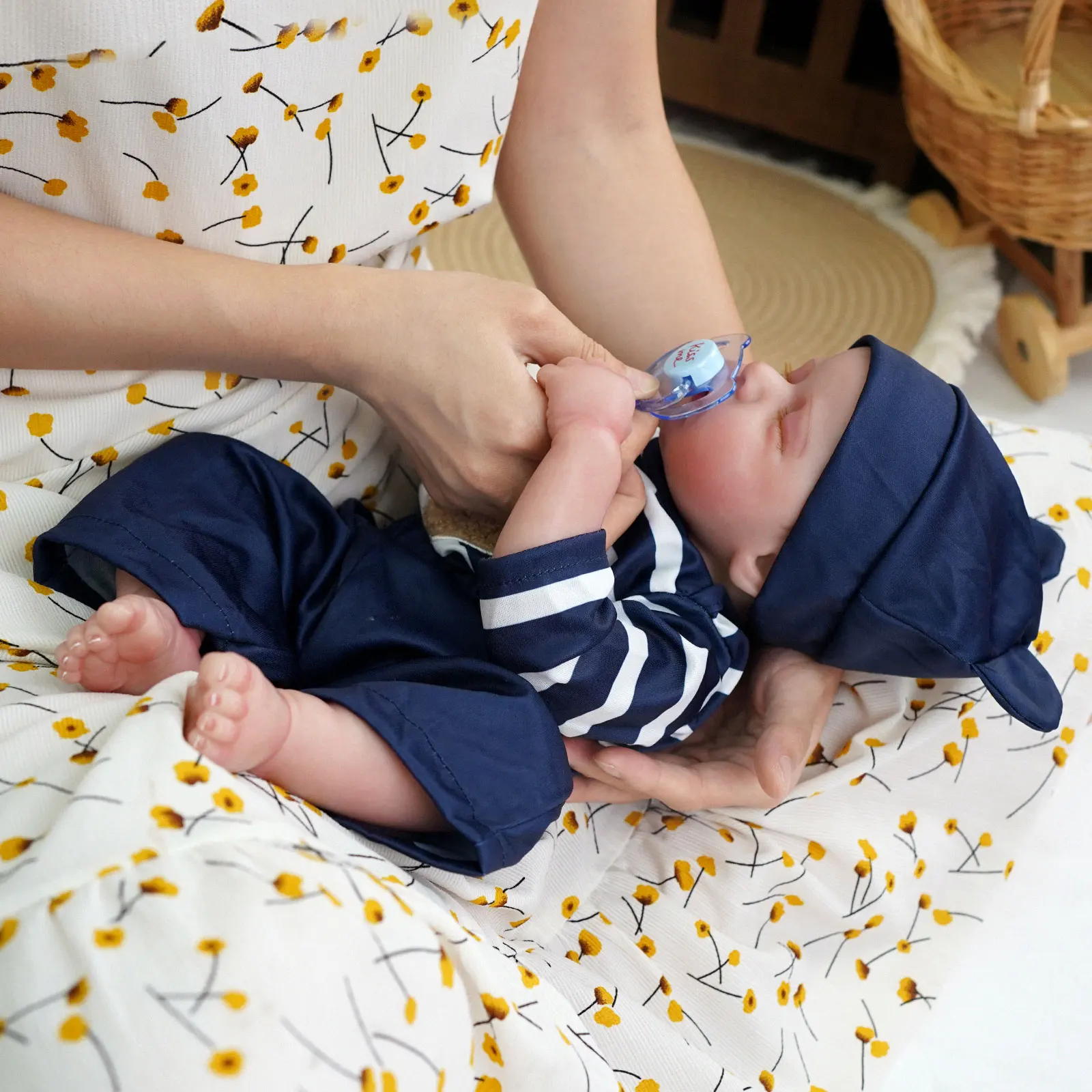 17Inch Baby Dolls Girl Lifelike Reborn Dolls Full Body Vinyl Reborn Baby Doll Girl Doll Toys Birthday Gifts