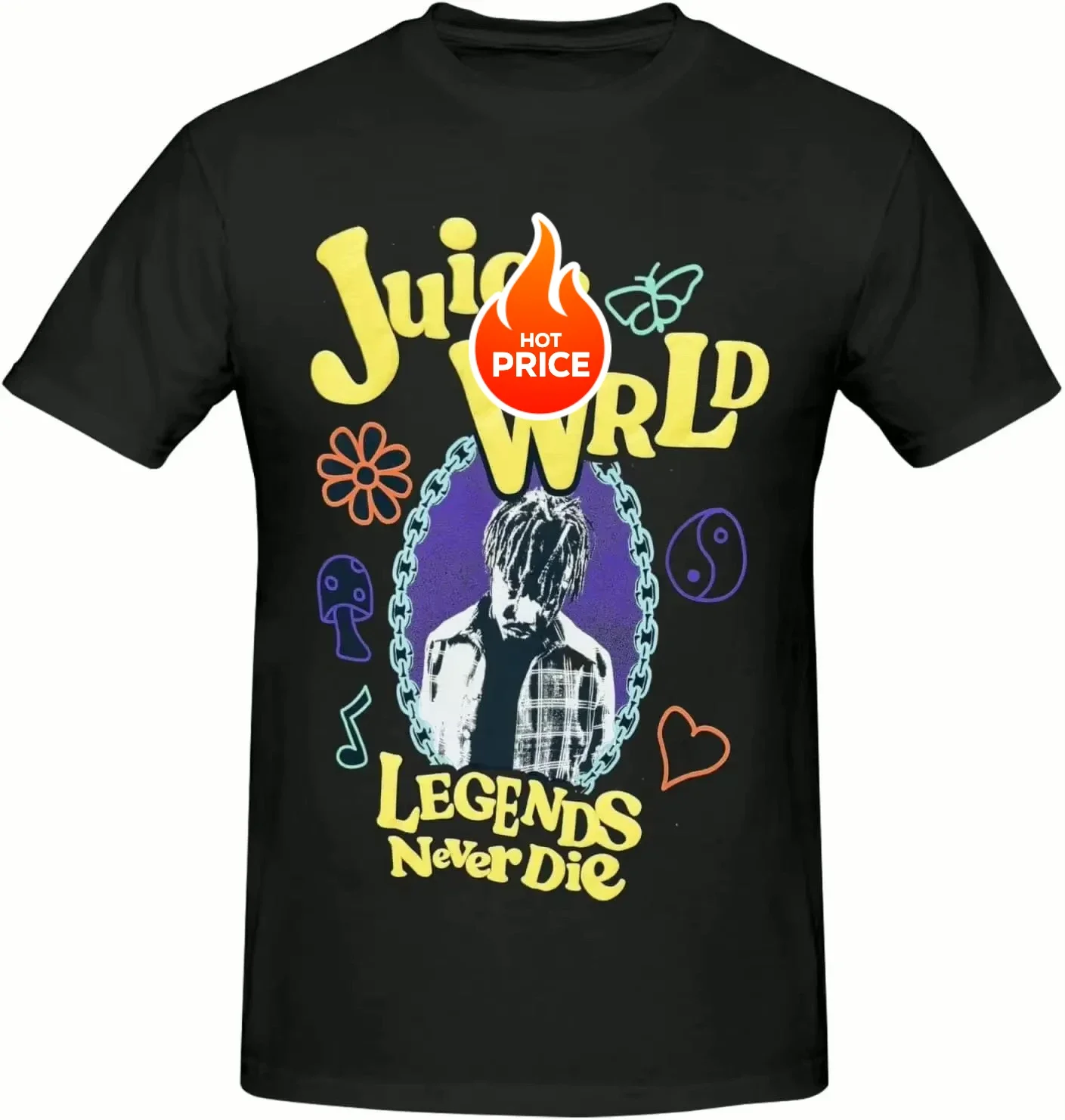 

ROCK BAND. Juice AMD Wrld Clothing Youth Mens Shirts Cotton Short Sleeve Crewneck T-Shirt Tops for Men T-Shirts