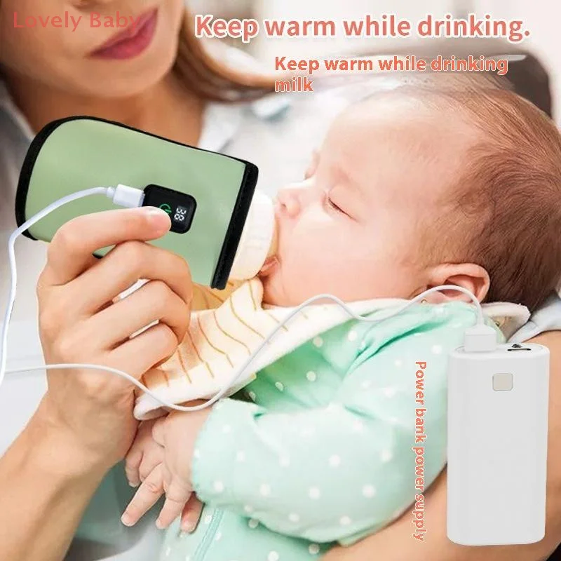 【BBS】1 Set 7 Pengatur Suhu Tas Penghangat ASI Terisolasi Penghangat Botol Susu Pengisi Daya USB Selongsong Pemanas Penghangat Susu