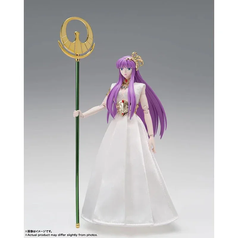 Em estoque caixa bandai mito pano ex saint seiya athena kido saori deus pano conjunto 20th aniversário original ação bonecas modelo brinquedos