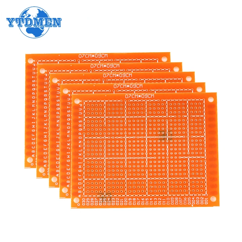 10pcs/lot Universal PCB Board 7x9 Diy Prototype Paper Printed Circuit Board Panel 70x90mm Single Side Electronic Soldering Board