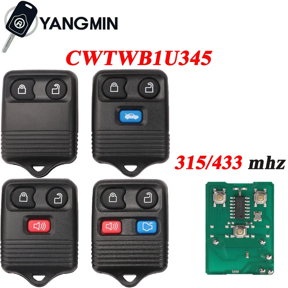 يانغمين مفتاح السيارة قذيفة لفورد إسكيب F 150 اكسبلورر 2001-2007 CWTWB1U345 الارسال 315 433 ميجا هرتز مفتاح السيارة عن بعد #1