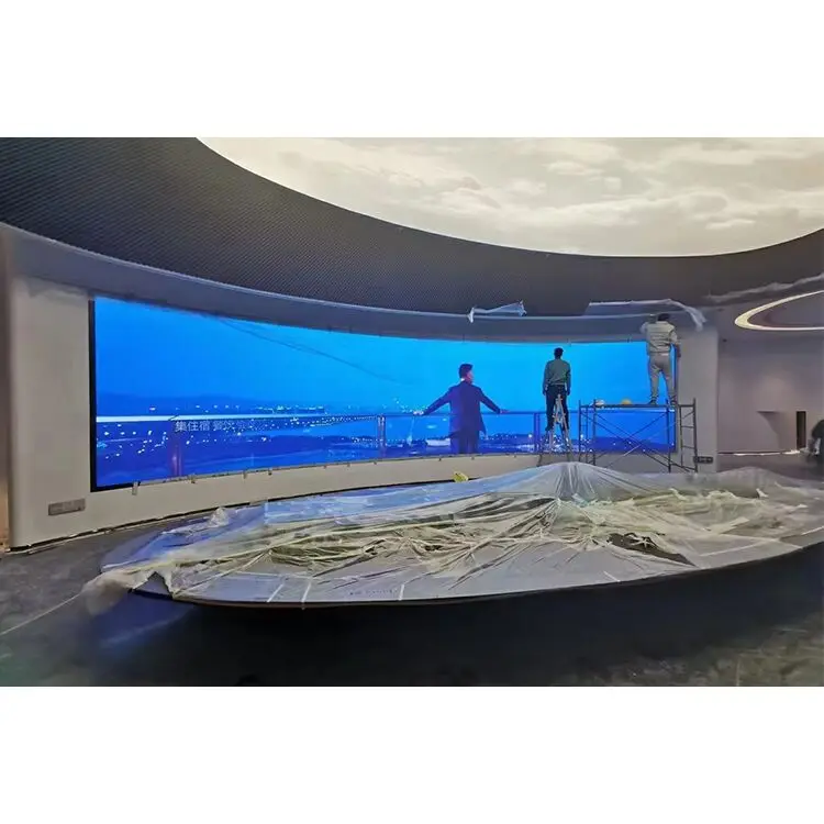 LED P0.93 P1.25 P1.56 P1.87 لوحة حائط الفيديو غرامة بكسل الملعب الثابتة COB شاشة عرض الإعلان الداخلي #2