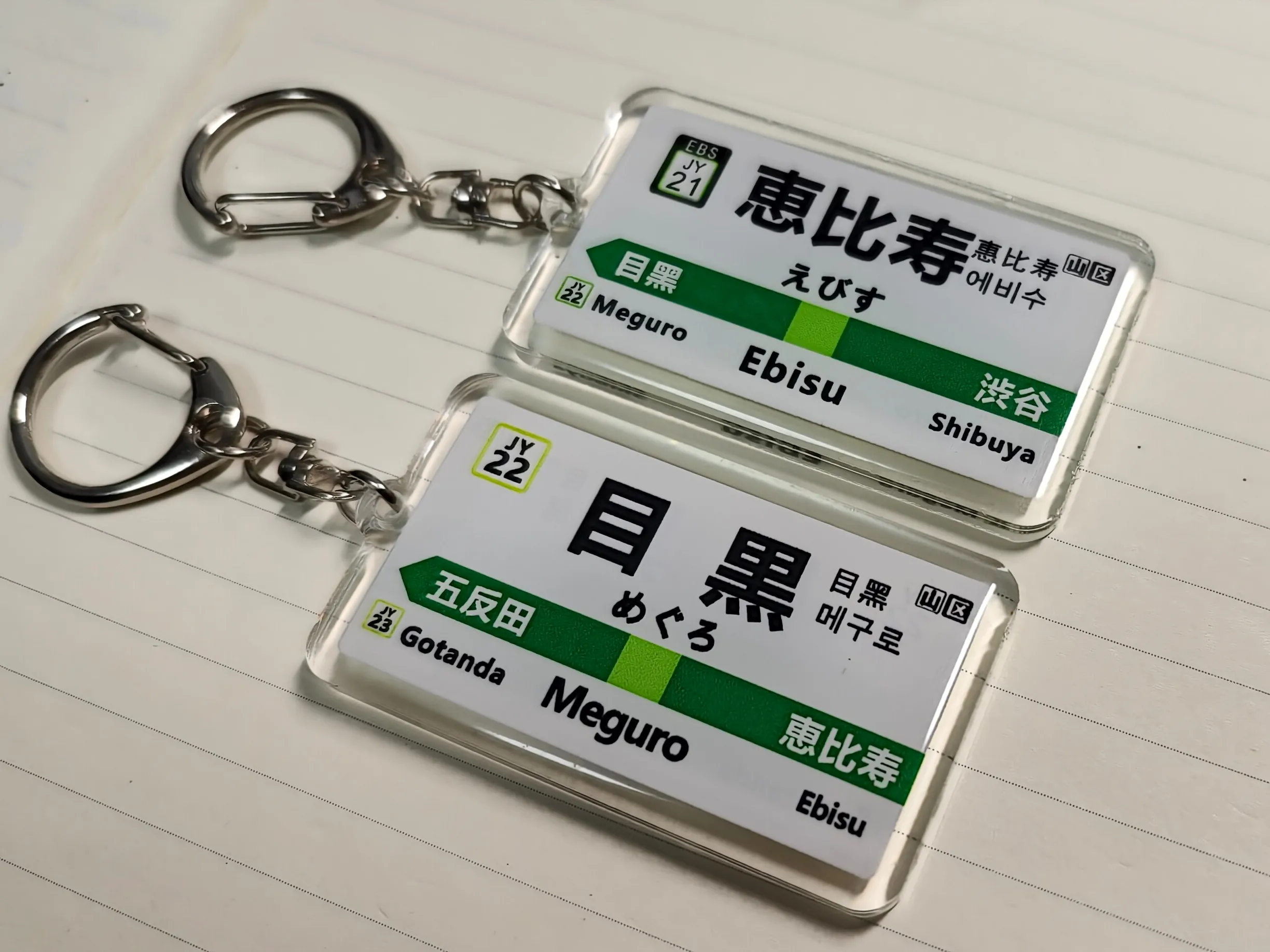 Free Embroidery Name Tie Japan Jr Keychain JDM  Station Card Subway Tokyo Kanagawa Kyoto JK Bag Pendant