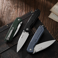 60HRC FBknife Ganzo knife G771 model D2 blade G10 Handle Folding knife Survival tool Pocket Knife tactical outdoor camping tool