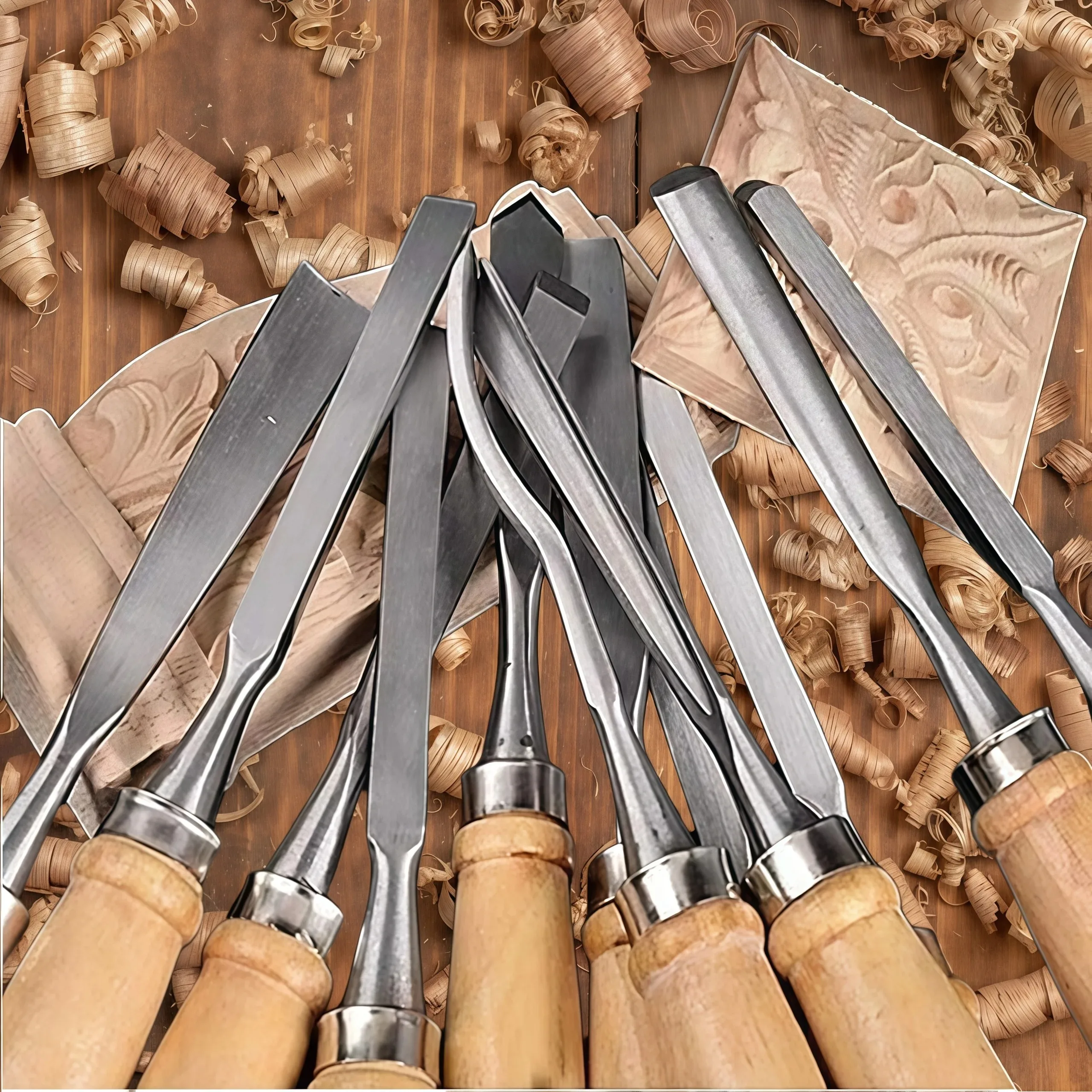 Juego de 12 piezas de cinceles - Wood Chisel Set reseña y precio