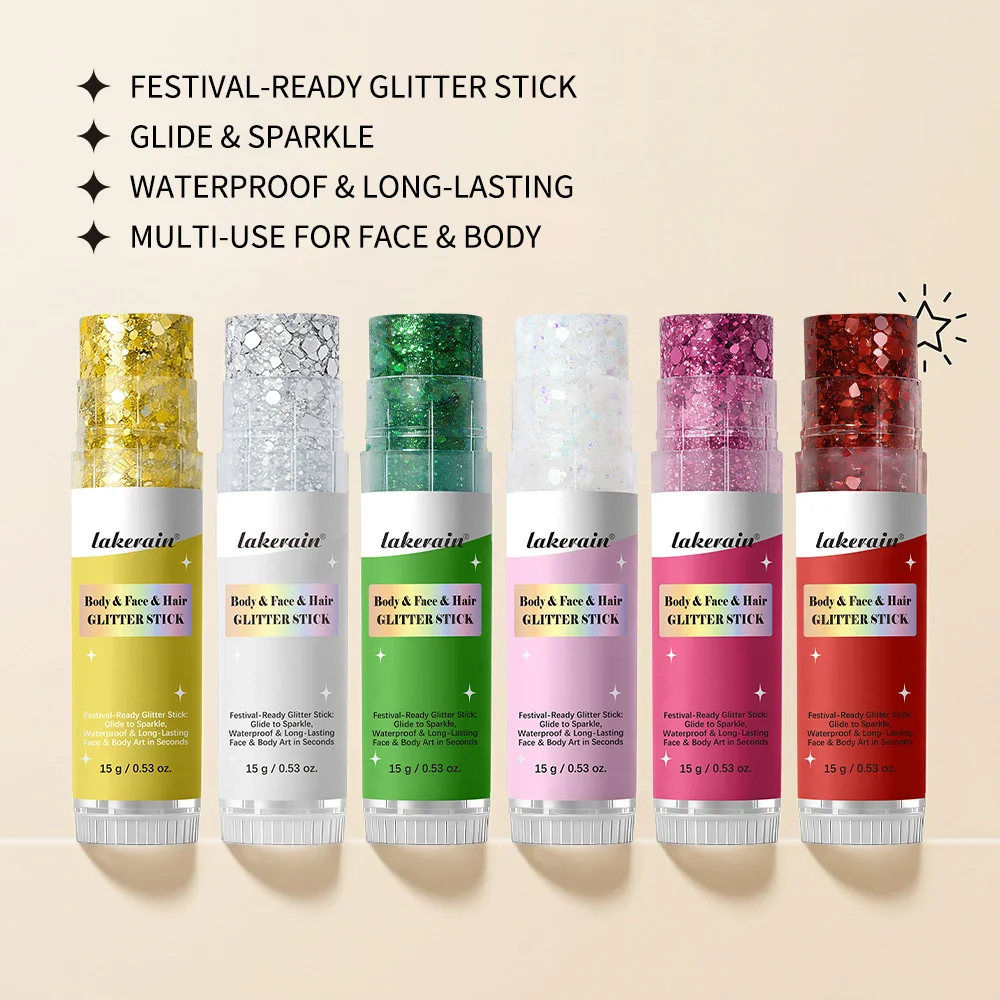 Picture 4: Body Glitter Sequin Stick Rich Sparkling Glitter Long-Lasting Dazzling Gel Texture Waterproof Smudge-Proof Party Stage Makeup